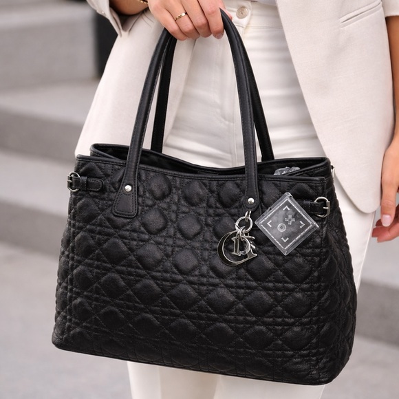 Christian Dior Handbags - Christian Dior Cannage Panarea tote